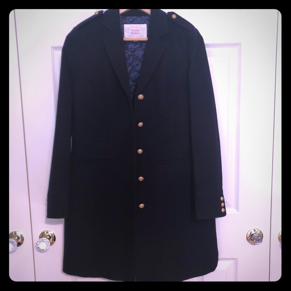 Brooks Brothers Navy Dress Coat